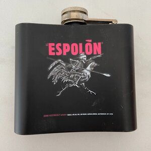 2018 MARVEL Deadpool 2 Espolon Tequila Drinking Flask Black Red STAINLESS STEEL